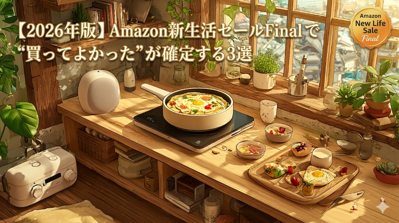 【2026年版】Amazon新生活セールFinalで“買ってよかった”が確定する3選