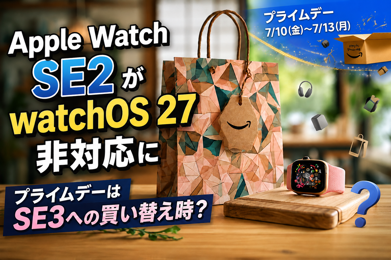 Apple Watch SE2がwatchOS 27非対応に｜プライムデーはSE3への買い替え時？