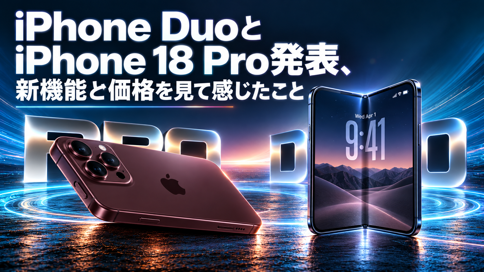 iPhone DuoとiPhone 18 Pro発表、新機能と価格を見て感じたこと